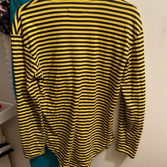 Lease on Life Society x Jacob J Keller black & yellow stripe shirt - Picture 3 of 3